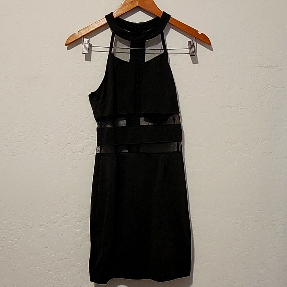 Do & Be Mesh Little Black Dress